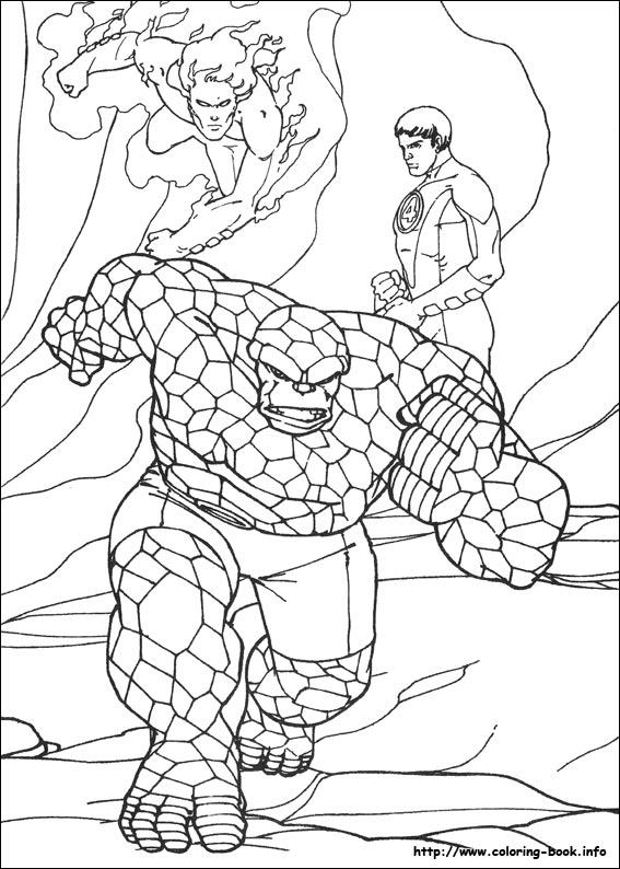 Fantastic Four coloring picture